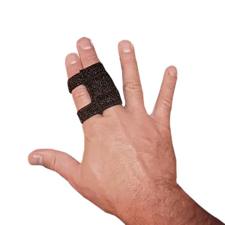 Brownmed - Digiwrap - 10322 - Finger Splint Digiwrap Size 2 Hook And Loop Strap Closure Black